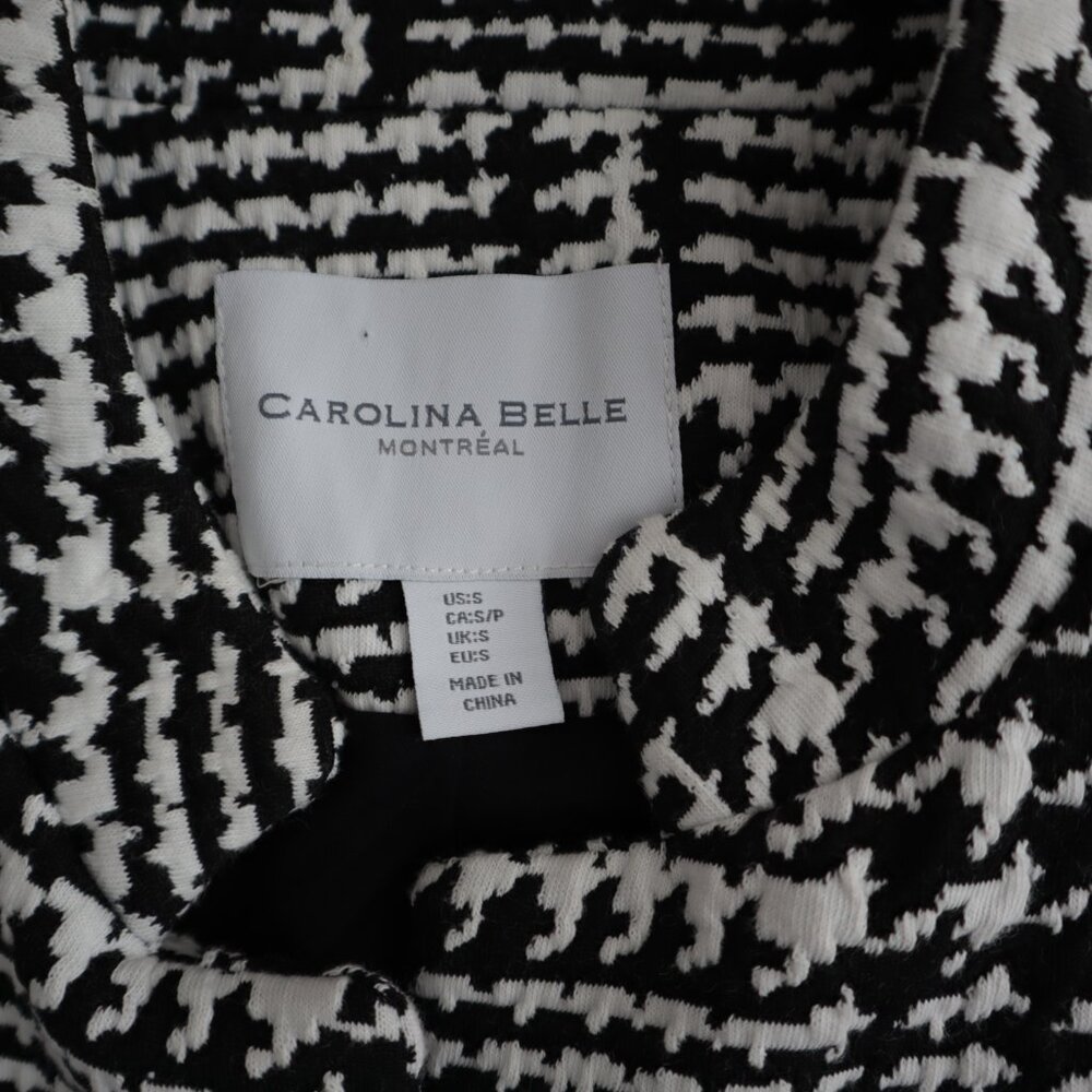 Carolina Belle Houndstooth Plaid Textured Coat | S - Picture 2 of 6
